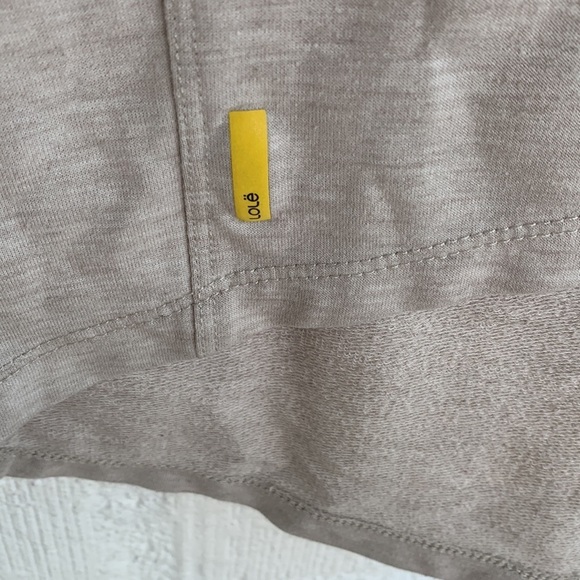 Lole Athletic Lounge Comfy Oversized Tan Long Sleeve Shirt sz XS - Picture 3 of 8